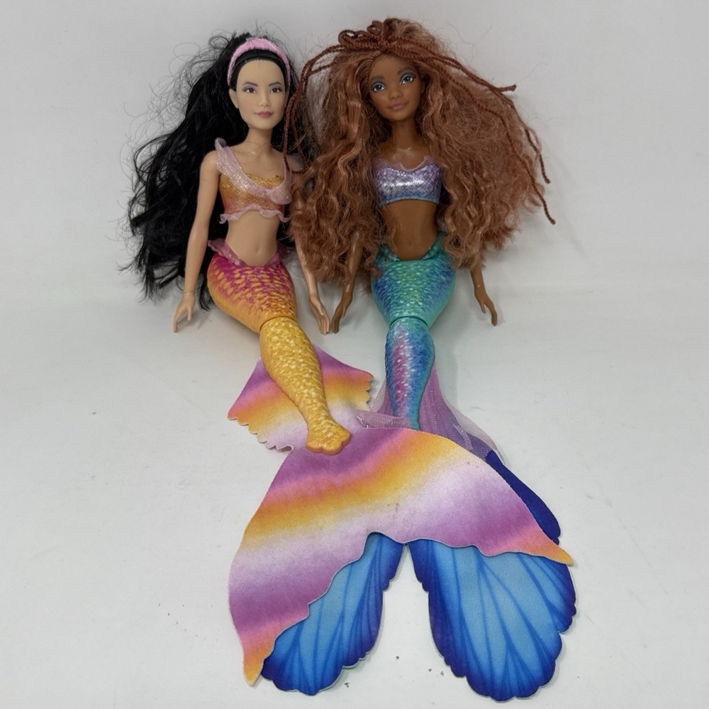 Disney Live Action The Little Mermaid Ariel & Mala Dolls 2022 Mattel Barbie
